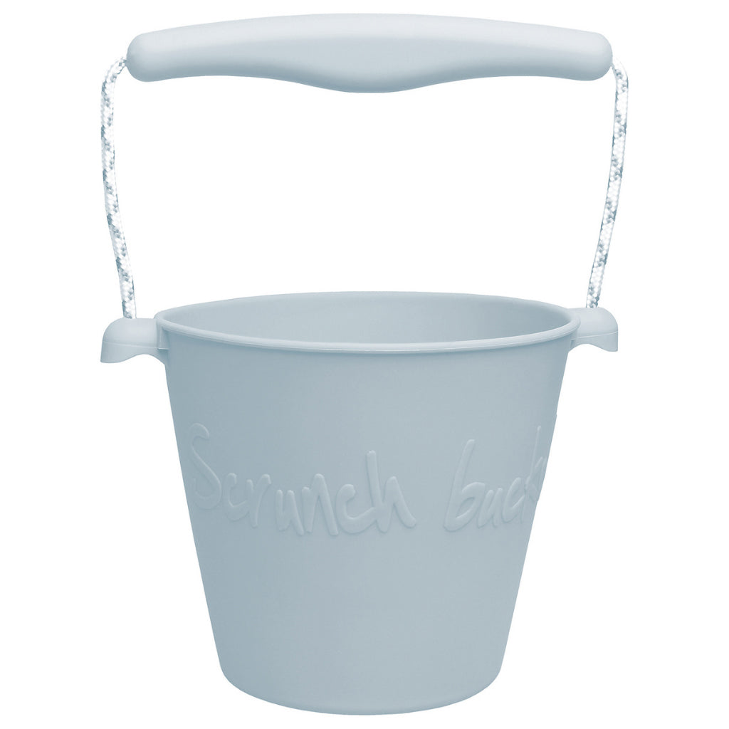 Scrunch bucket for young children in duck egg blue