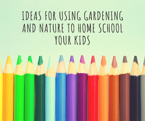 Ideas for using gardening and nature to home school your kids