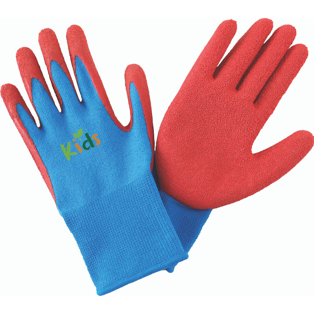 Kent & Stowe children's gardening gloves and red and blue