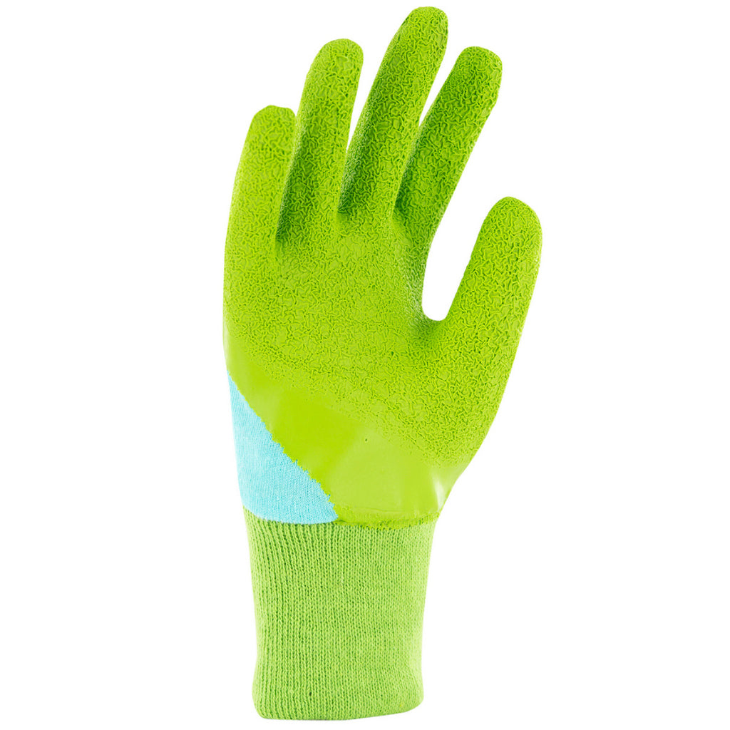 Palm of Blackfox children's gardening gloves in green