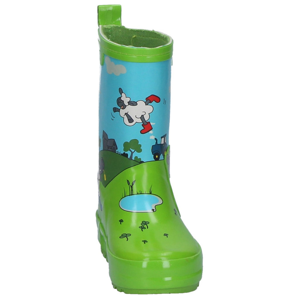 Children Natural Rubber Wellies 'Country' in Green – mini green