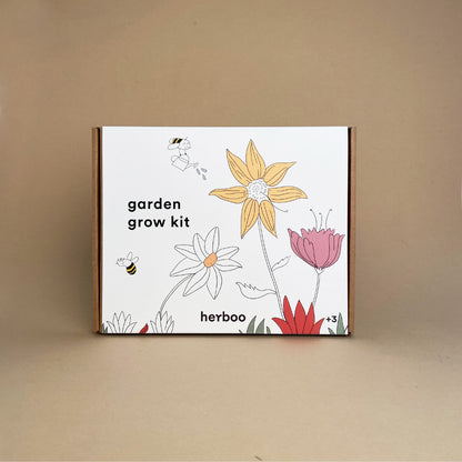 Front packaging of Herboo Grow Your Own Garden Kit for Children