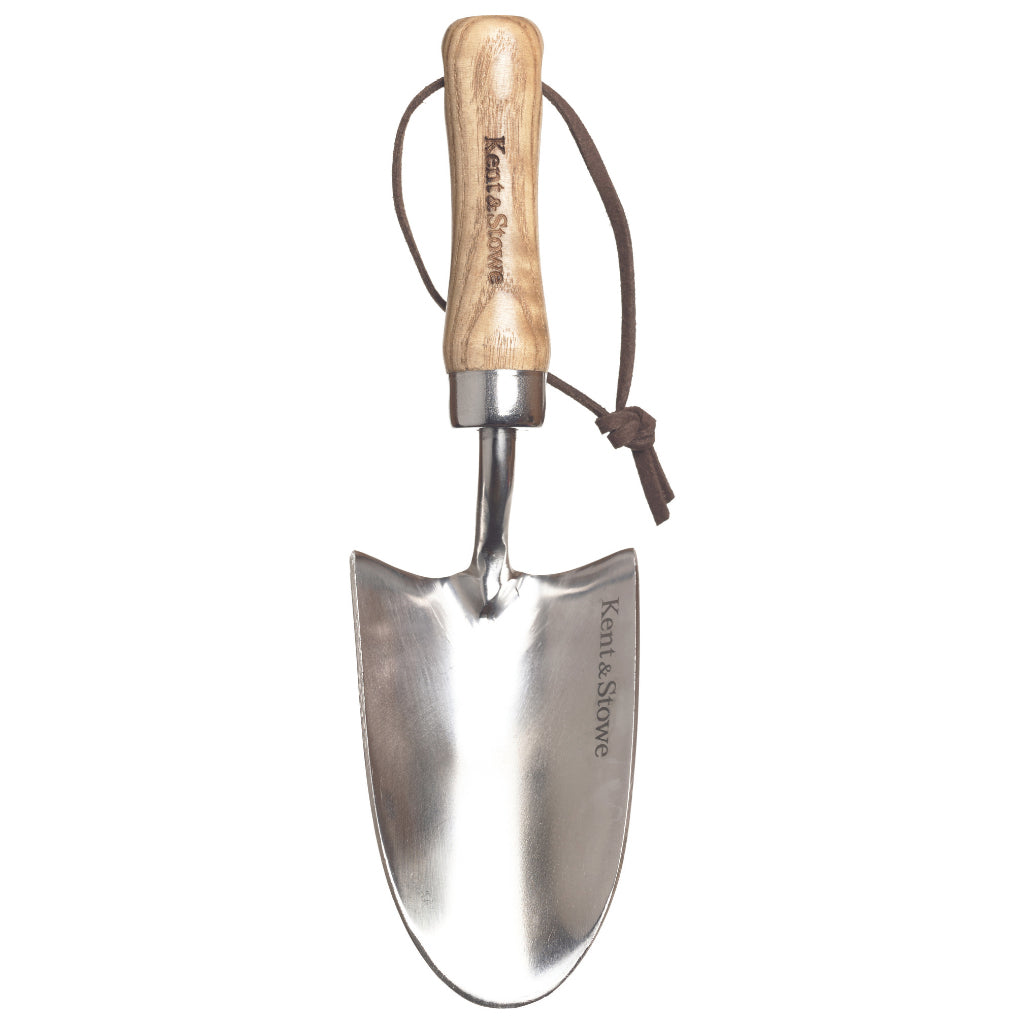 Kent and Stowe hand trowel for children in steel and ash