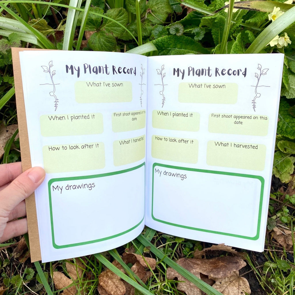 Little Robin Education My Gardening Journal plant records