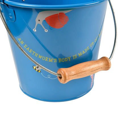 Handle detail of blue National Trust Children's Bucket