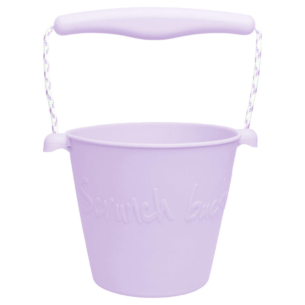 Scrunch bucket for young children in pale lavender