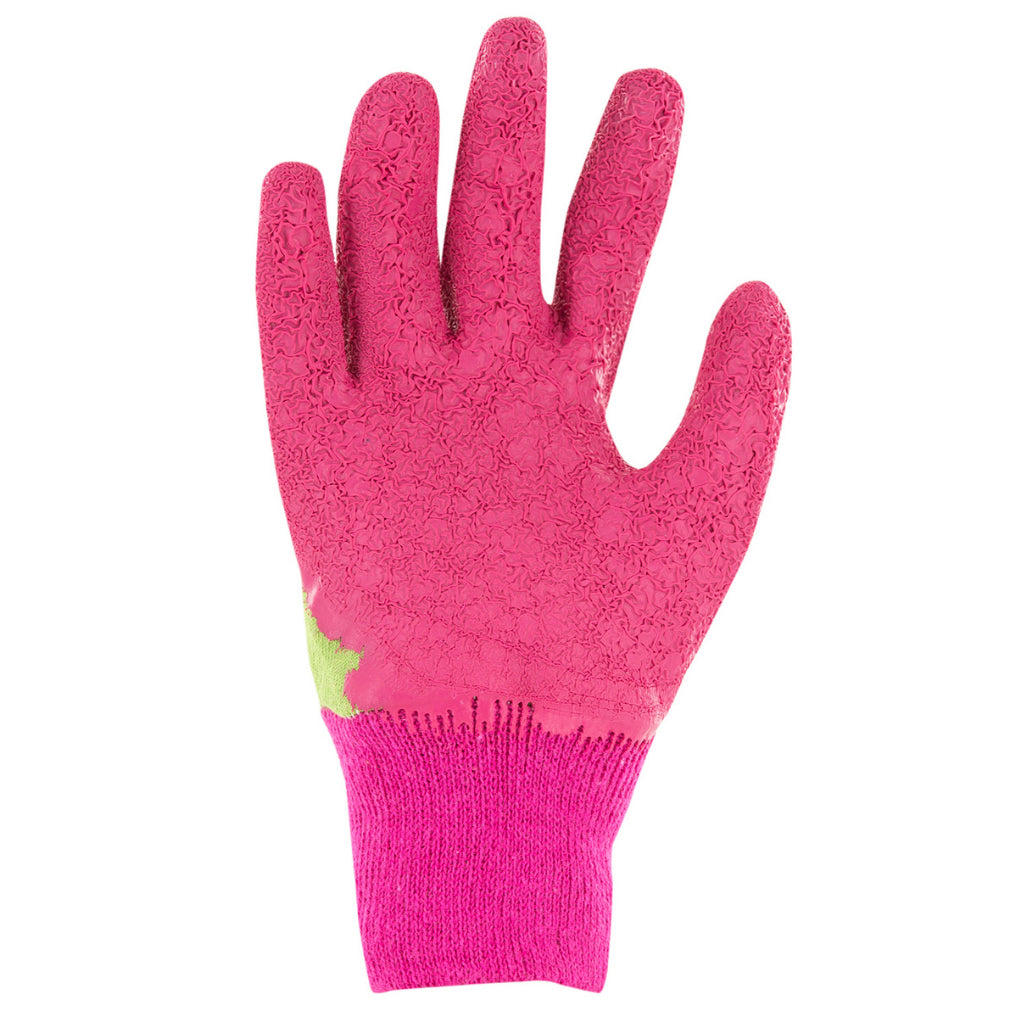 Palm of Blackfox 'Country' kids gardening gloves in pink