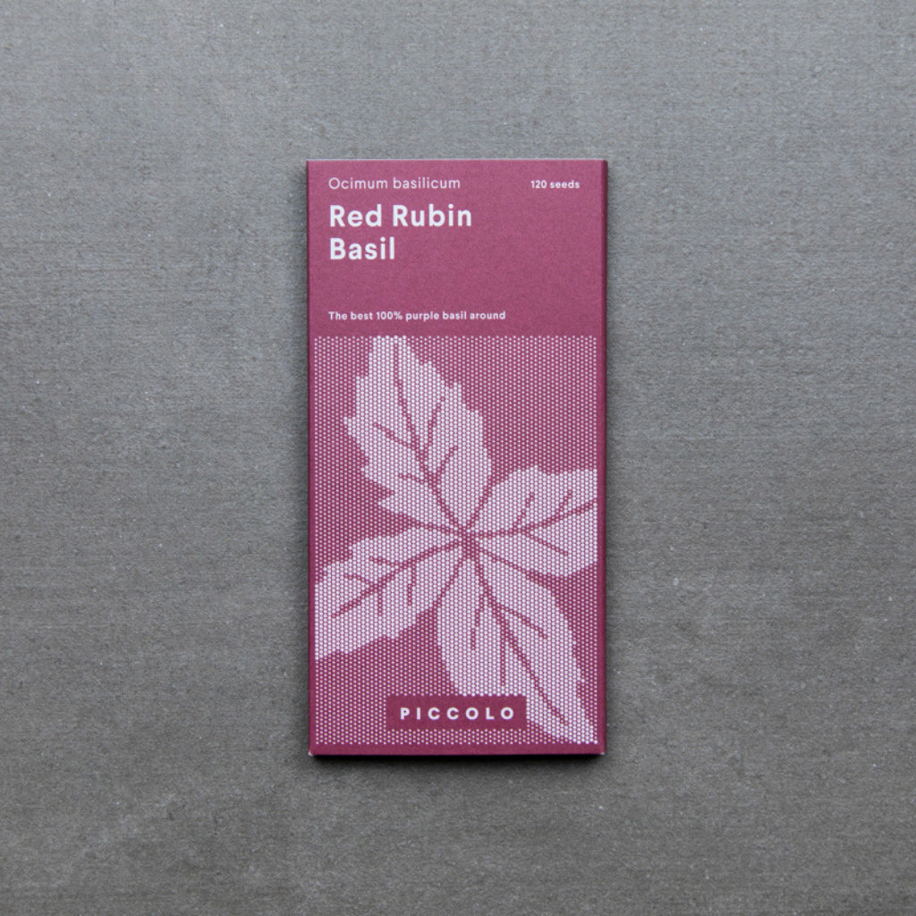 Red Rubin Basil seed packet