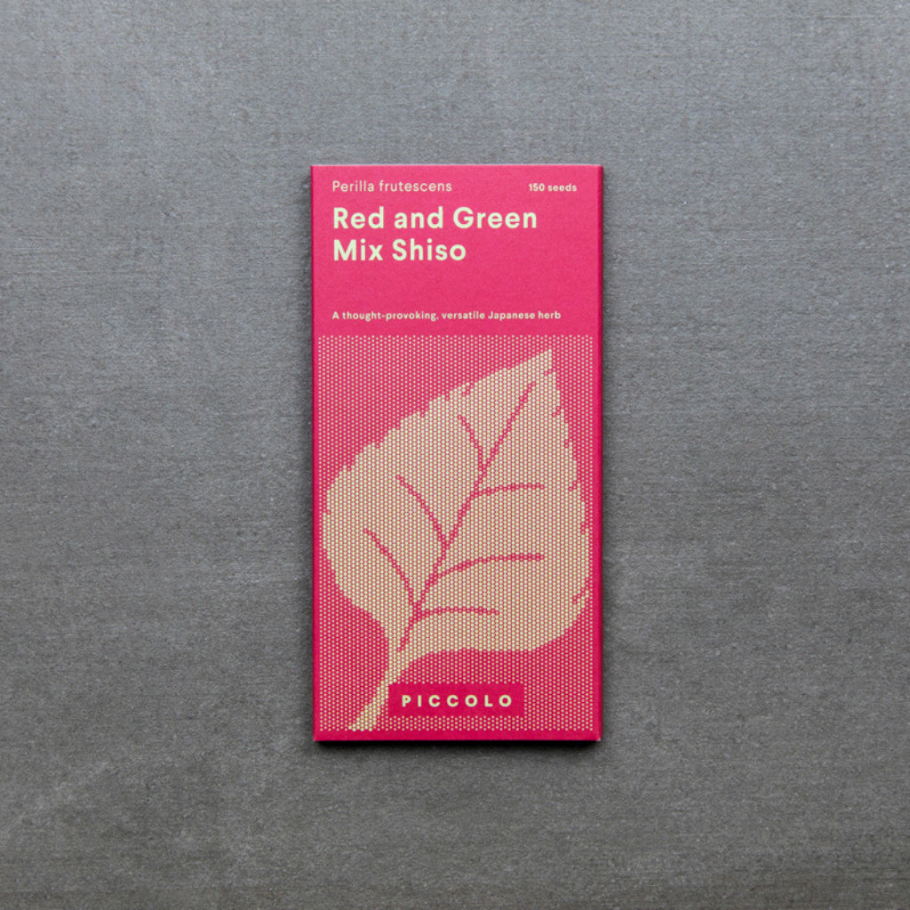 Red and Green Mix Shiso seed packet