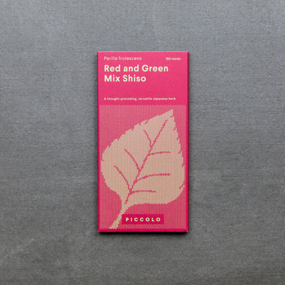 Red and Green Mix Shiso seed packet