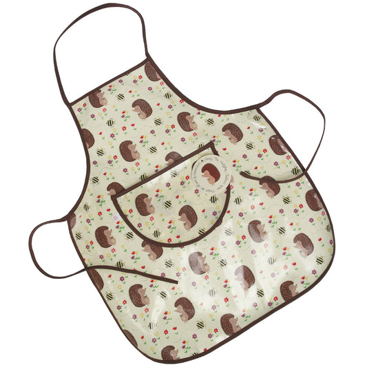Apron for children's gardening with hedgehog print from Rex