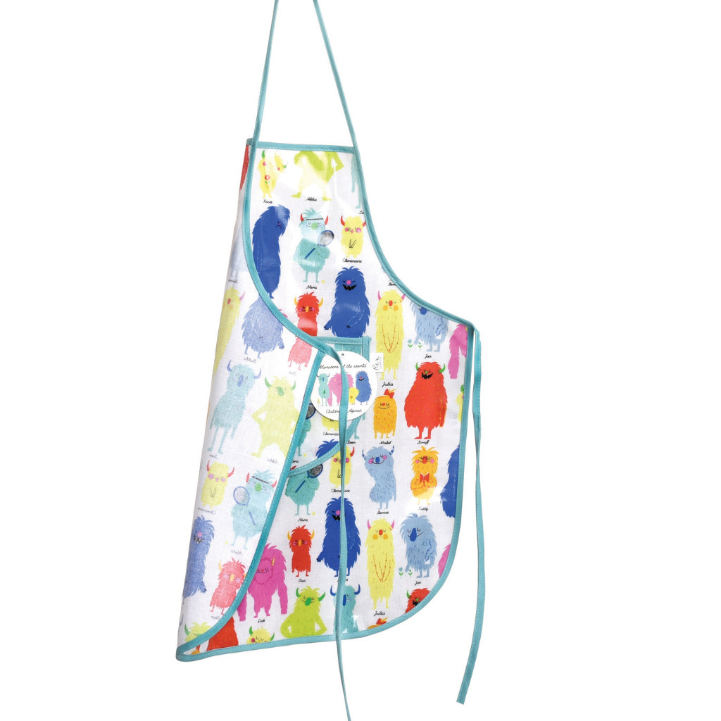 Apron for children's gardening with monster print from Rex