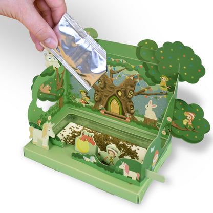 Sowing cress seeds in the Mini Magical Cress Garden